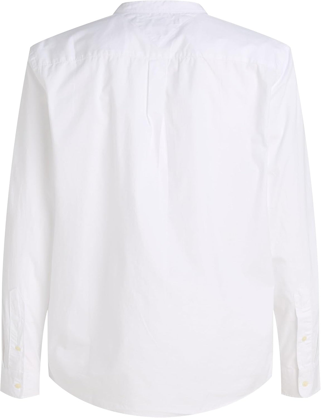 Tommy Hilfiger Men’s Flex Poplin Solid Collarless Regular Fit Shirt 