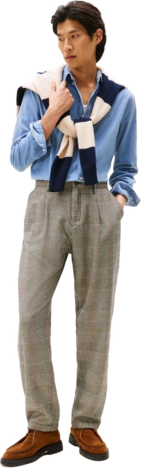 Tommy Hilfiger Long Sleeve Corduroy Regular Fit, Men's Button Down Shirt