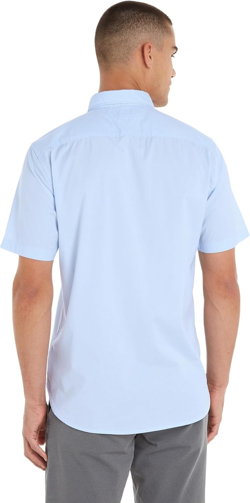 Tommy Hilfiger Men's WCC Flex Poplin STP Rf Shirt S/S Mw0mw29207 WCC Flex POPLIN STP RF Shirt S/S 